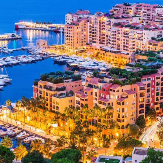 Κυανή Ακτή Μόντε Κάρλο Κάννες Χριστούγεννα οδικό